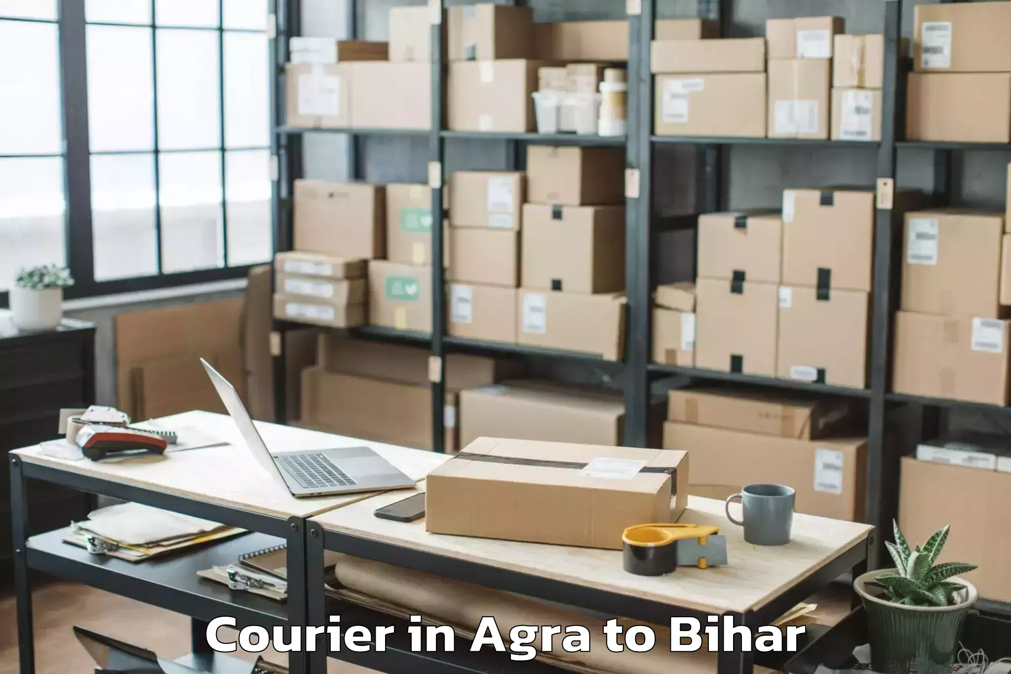 Top Agra to Kesariya Courier Available